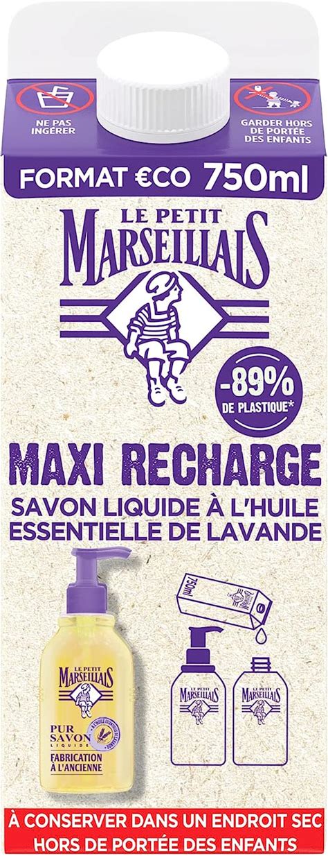 Le Petit Marseillais Maxi Recharge Gel Lavant Mains Au Pur Savon