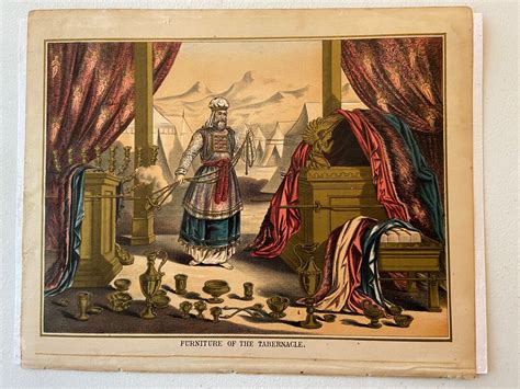 Furniture of the Tabernacle: Antique Bible Art 1879 - Etsy