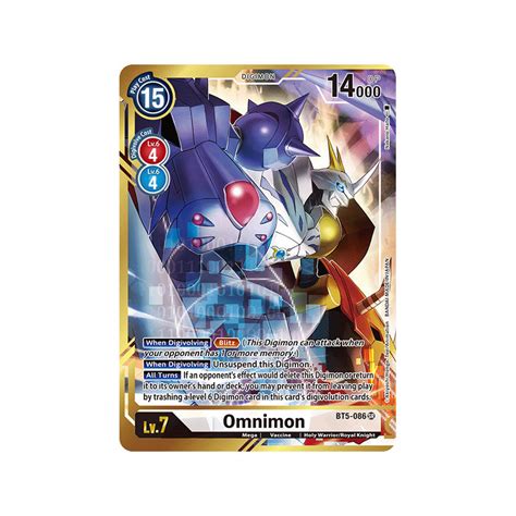 Bt Aav Sr Omnimon Digimon Alternative Art V Battle Of Omni