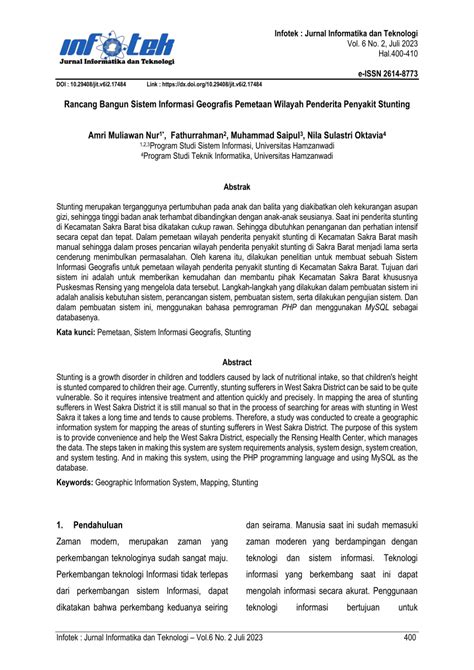 Pdf Rancang Bangun Sistem Informasi Geografis Pemetaan Wilayah