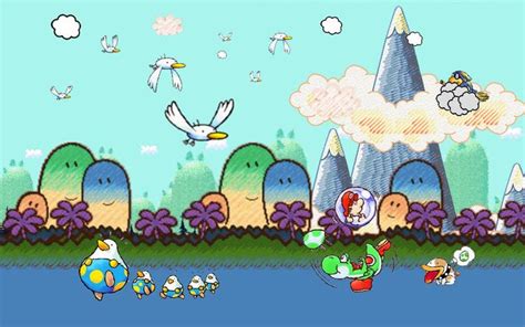 Yoshi's Island scene (wallpaper) by 1990irock on DeviantArt | Scene ...