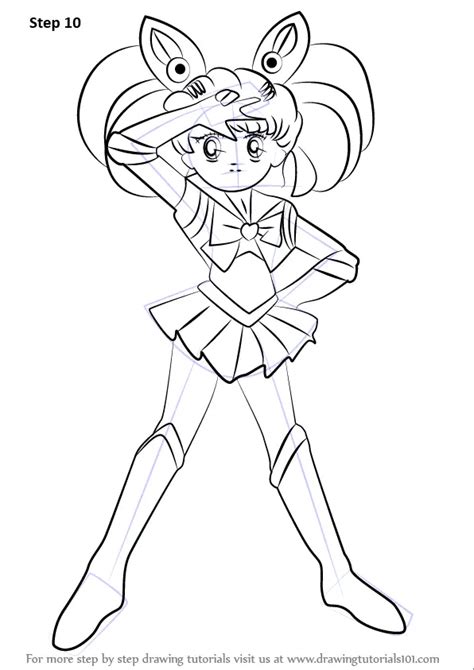 Learn How To Draw Sailor Chibi Moon From Sailor Moon Sailor Moon Step