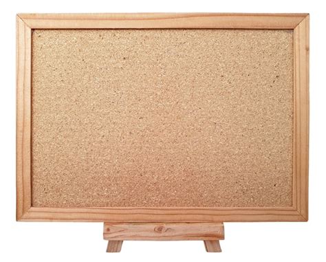 Premium Photo Blank Cork Board With Wooden Frame And Wooden Easel