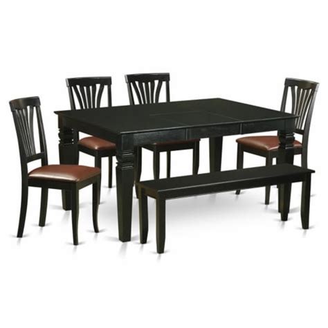 East West Furniture Weston Piece Traditional Wood Dinette Set In