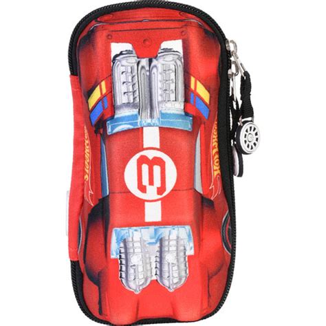 Estuche escolar triple Yadatex HWS015 Hot Wheels rojo Papelería Lumen