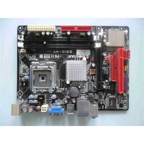 Placa De Baza Biostar G31D M7 Ver 8 4 DDR2 PCI E Video Onboard Socket