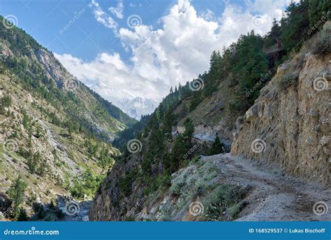 Fairy Meadows Road Towards Nanga Parbat Base Camp Pakistan Taken In