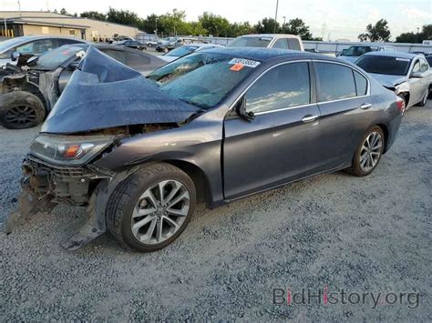 Report 1HGCR2F50FA033053 HONDA ACCORD 2015 GRAY GAS Price And Damage