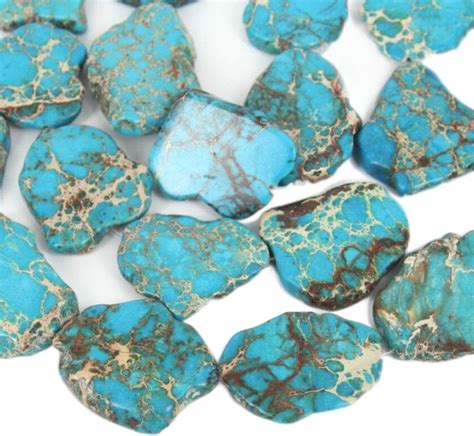 Amazon Pcs Adabele Natural Grade A Turquoise Blue Impression Aqua