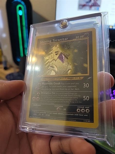 MINT Pokémon TCG Shining Tyranitar Neo Destiny eBay