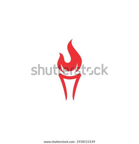 Fire Logo Icon Hot Flaming Element Stock Vector (Royalty Free ...