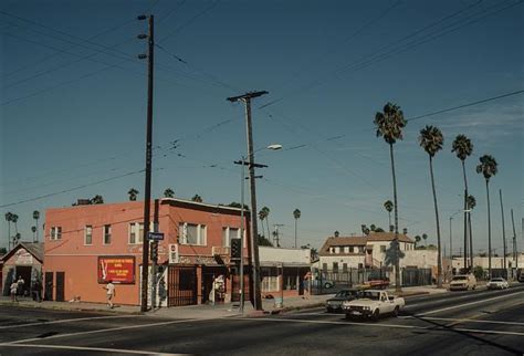 View NW along S. Figueroa St. from 59th Place, Los Angeles, 1996