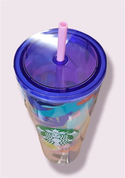 Starbucks Colección Company Summer 2021 Vaso frío con tapa y pajilla