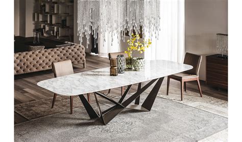 Mesa De Comedor Skorpio Keramik Calacatta Cattelan