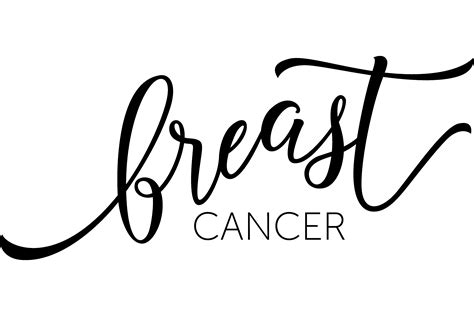 Breast Cancer Lettering. Handwritten Ins Graphic by pch.vector