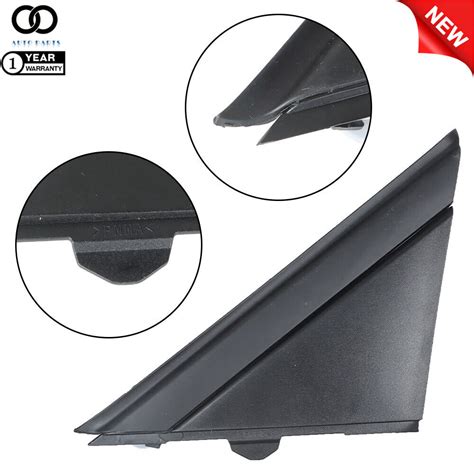 Left Right Kit Door Mirror Flag Cover Molding Matte Black For 2012 2019 Fiat 500 Ebay