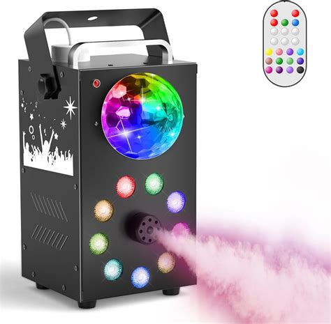 Fog Machine 700W Smoke Machine With 3500 CFM Fog 9 LED Colorful