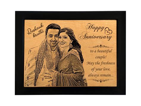 Wooden Engraved Gifts for Anniversary, Buy Online Wooden Engraved Gift ...