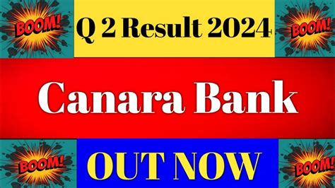 Canara Bank Q2 Results 2024 Canara Bank Result Canara Bank Share