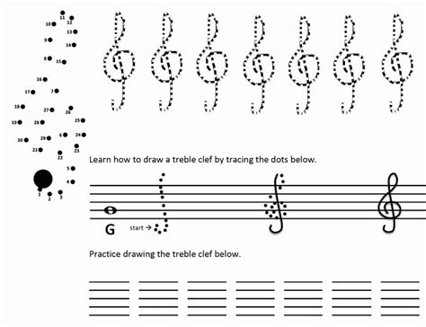 49 Treble Clef Notes Worksheet – Chessmuseum Template Library