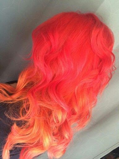 Its Gorgeous Of Two Colors Mixing Pink And Orange Hair Color Crazy