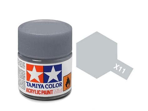 Tamiya Acrylic Mini X 11 Chrome Silver Gloss 10ml Jar TAM81511