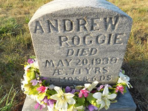 Andrew Roggie M Morial Find A Grave