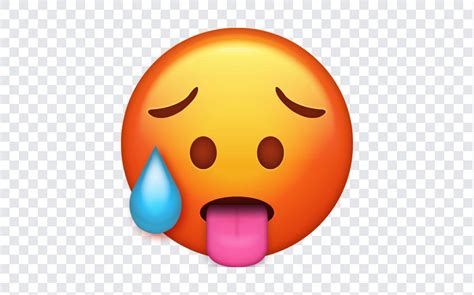 Hot Emoji PNG For Graphic Design Projects