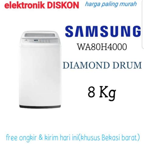 Jual Mesin Cuci Samsung 8 Kg 1 Tabung WA80H4000 Shopee Indonesia