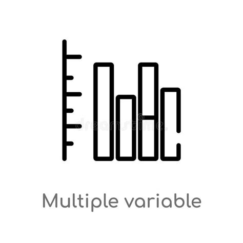 Icona Variabile Multipla Di Vettore Di Dati Delle Barre Del Profilo