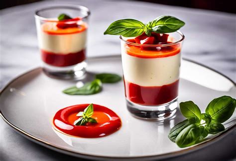 Panna Cotta Au Chèvre Et Poivrons Grillés En Verrine Recette Chic