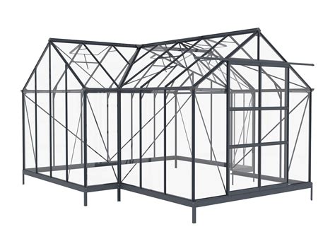 Serre De Jardin Style Orangerie En Verre Tremp M Anthracite Narcisse