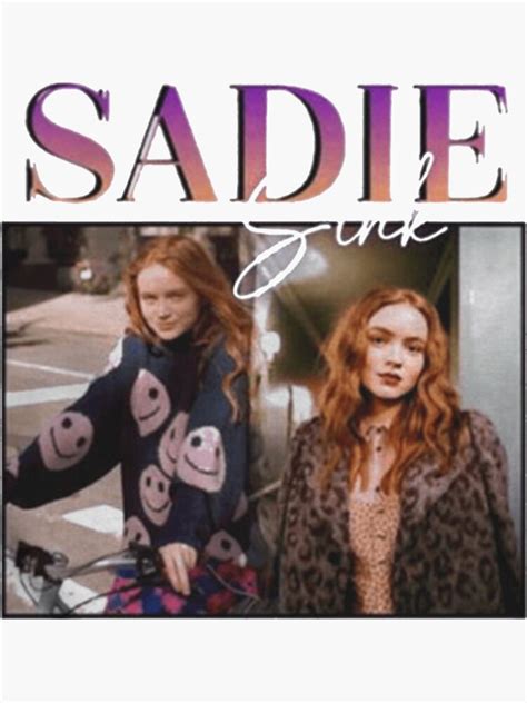 Sadie Sink Sticker For Sale By Sewingstudiotm Redbubble