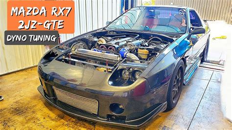 Mazda Fc Rx7 2jz Gte Swap Dyno Tuning Youtube