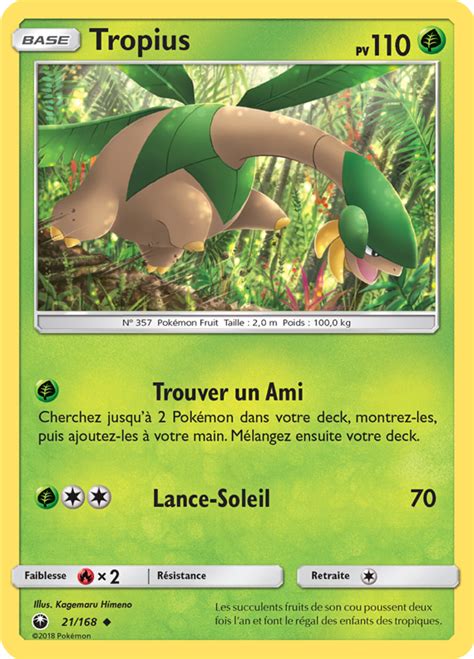 Tropius Soleil et Lune Tempête Céleste 21 Poképédia