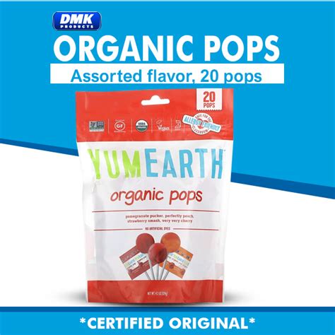 YumEarth Organic Pops Assorted Flavors 20 Pops 4 3 Oz 124 G