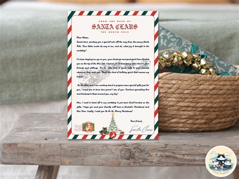 Letter From Santa Nice List Certificate Bundle From The Desk Of Santa