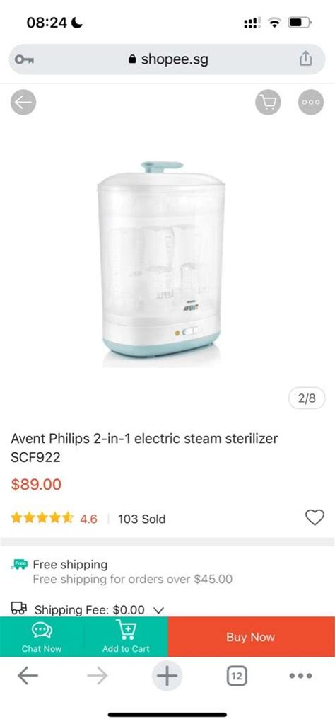 Philips Avent Sterilizer bottle steamer, Babies & Kids, Nursing ...