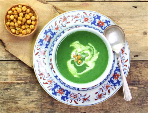 Wild Garlic And Spinach Soup Abel And Cole