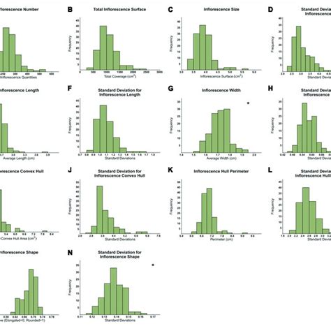 Frequency Distribution Of 119 Genotypes Across 14 Inflorescences