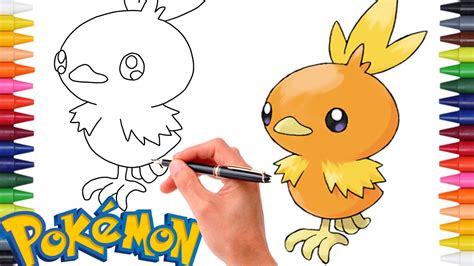 Comment Dessiner Le Pok Mon Poussifeu Torchic Facilement