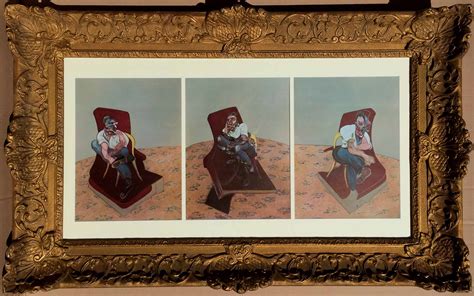 Francis Bacon Triptych Portrait Of George Dyer Lithograph