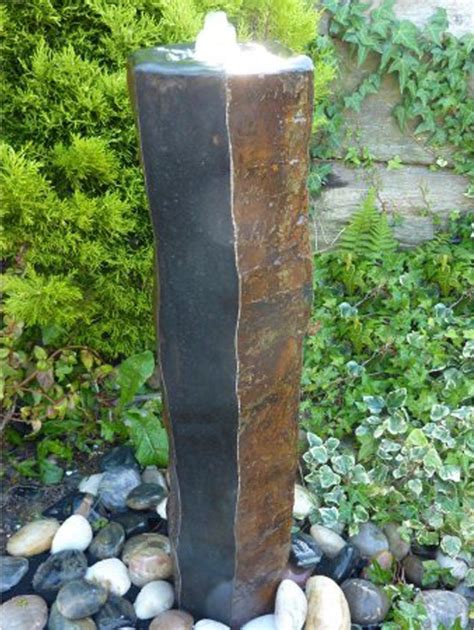 Polished Basalt Column Fountain - WaterFeatures