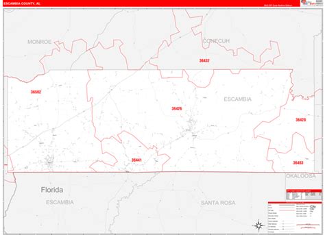 Maps Of Escambia County Alabama