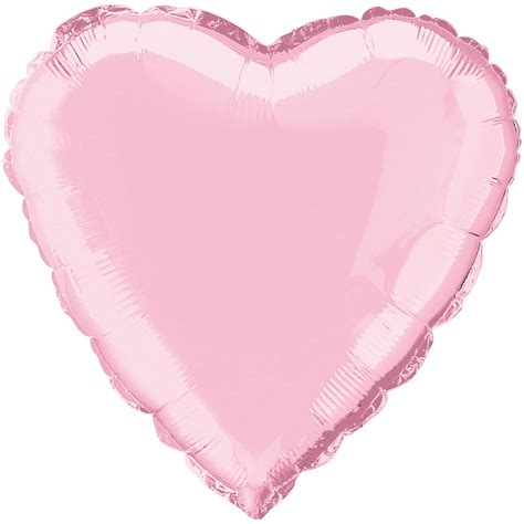 Foil Heart Balloon Pastel Pink 18in Walmart