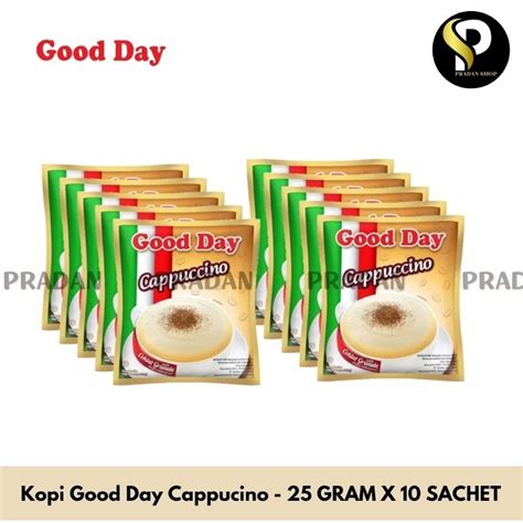 Jual KOPI GOOD DAY CAPPUCINO 25 GRAM 10 SACHET Shopee Indonesia