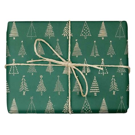 Green Christmas Wrapping Paper