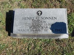 Henry Gerhard Sonnen 1896 1943 Mémorial Find a Grave