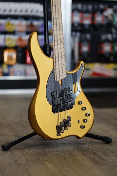 Dingwall Ng3 4 String Matte Gold Bass Guitar Musique Dépôt