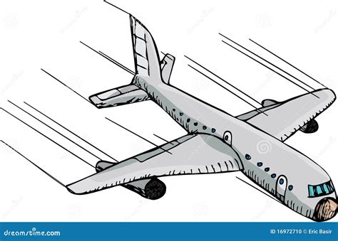 Fast Plane stock vector. Image of blank, airplane, sketch - 16972710